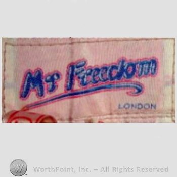 Clothing label : Mr. Freedom.