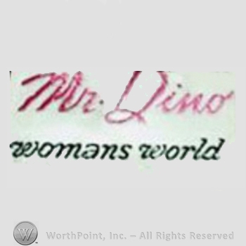 Clothing label : Mr. Dino.