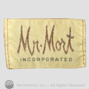 Clothing label : Mr. Mort.