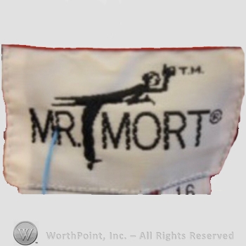 Clothing label : Mr. Mort.
