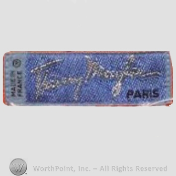 Clothing label : Thierry Mugler.