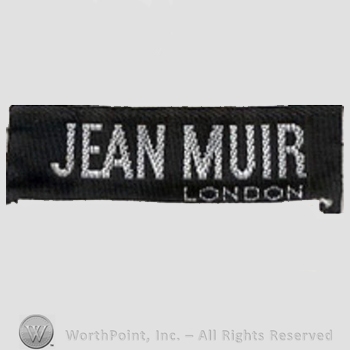 Clothing label : Jean Muir.