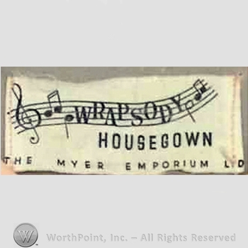 Clothing label : Myer.