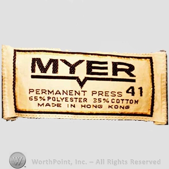 Clothing label : Myer.