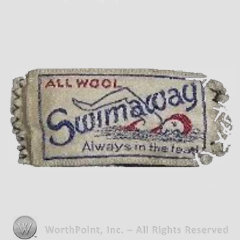 Clothing label : Novelty Label. Swimaway.