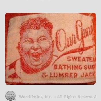 Clothing label : Novelty Label. Our Gary.