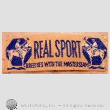 Clothing label : Novelty Label. Real Sport.