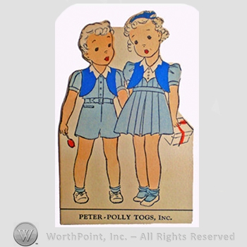 Clothing label : Novelty Label. Peter-Polly Togs, Inc.