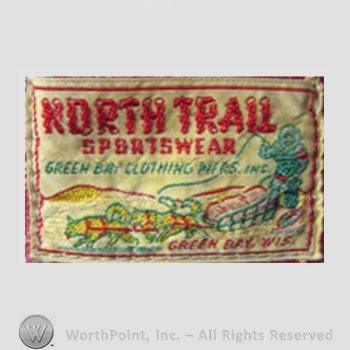 Clothing label : Novelty Label. North Trail Sportswear.