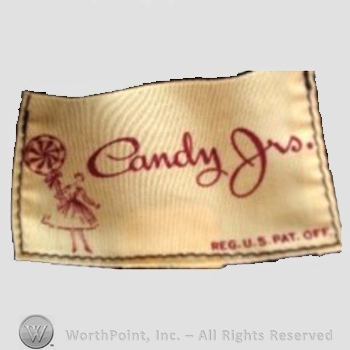 Clothing label : Novelty Label. Candy Jrs.