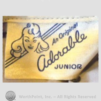 Clothing label : Novelty Label. An original Adorable Junior.
