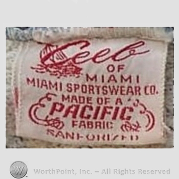 Clothing label : Novelty Label. Ceeb of Miami.