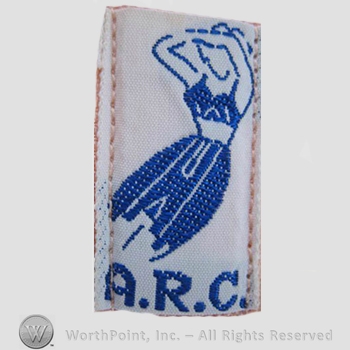 Clothing label : Novelty Label. A.R.C.