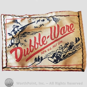 Clothing label : Novelty Label. Dubble-Ware.