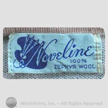 Clothing label : Novelty Label. Noveline.
