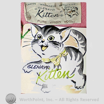 Clothing label : Novelty Label. Glenayr Kitten.