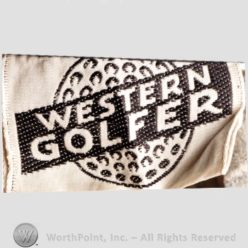 Clothing label : Novelty Label. Western Golfer.