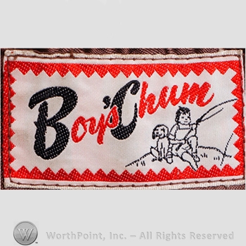 Clothing label : Novelty Label. Boy's Chum.
