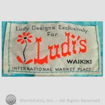 Clothing label : Novelty Label. Ludy Designs Exclusively For Ludi's Waikiki.