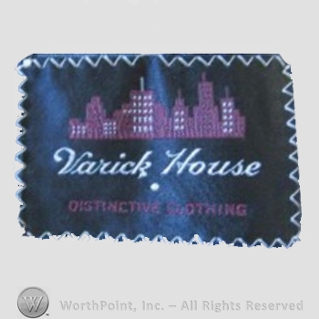 Clothing label : Novelty Label. Varick House.