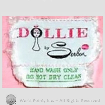 Clothing label : Novelty Label. Dollie by Sorbon.