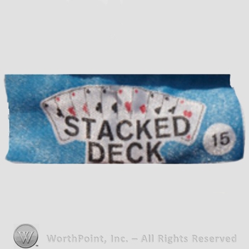 Clothing label : Novelty Label. Stacked Deck.