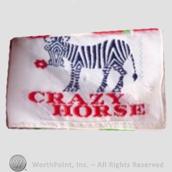 Clothing label : Novelty Label. Crazy Horse.