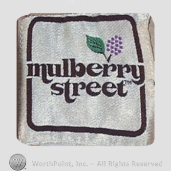 Clothing label : Novelty Label. Mulberry Street.