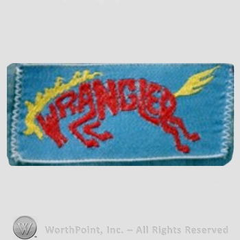 Clothing label : Novelty Label. Wrangler.