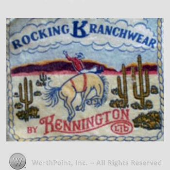 Clothing label : Novelty Label. Rocking Kranchwear by Kennington.