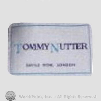Clothing label : Tommy Nutter.
