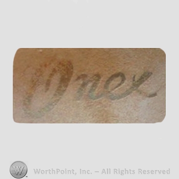Clothing label : Onex Shoes.