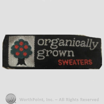 Clothing label : Organically Grown.