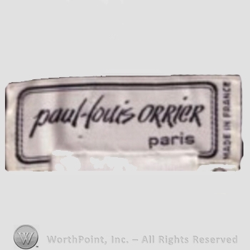 Clothing label : Paul-Louis Orrier.