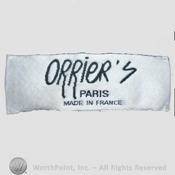 Clothing label : Paul-Louis Orrier.