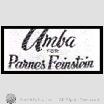 Clothing label : Parnes Feinstein.