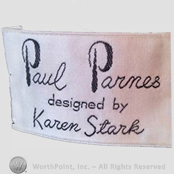 Clothing label : Paul Parnes.