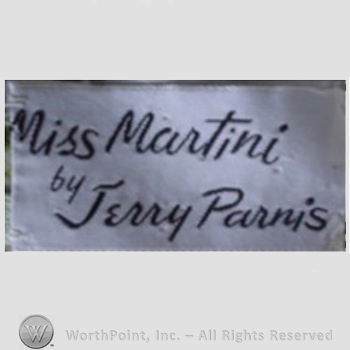Clothing label : Jerry Parnis.