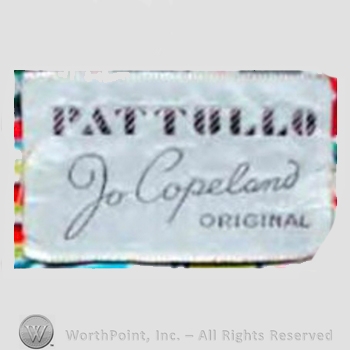 Clothing label : Pattullo - Jo Copeland.