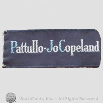 Clothing label : Pattullo - Jo Copeland.
