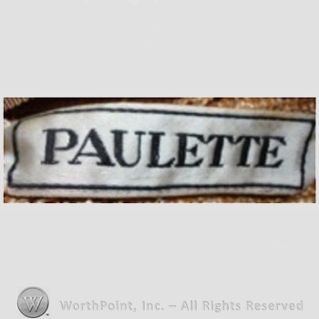 Clothing label : Paulette.