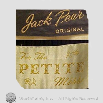 Clothing label : Jack Pear.