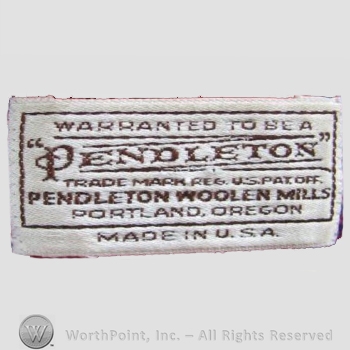Clothing label : Pendleton.