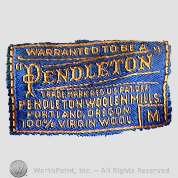 Clothing label : Pendleton.