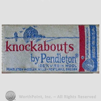 Clothing label : Pendleton.