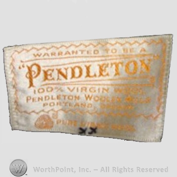 Clothing label : Pendleton.