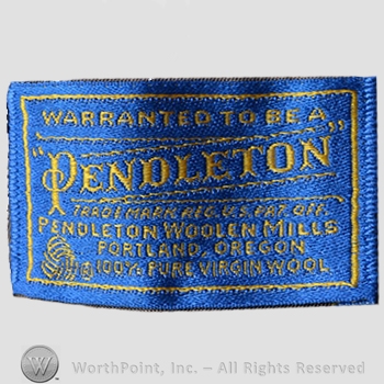 Clothing label : Pendleton.