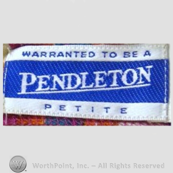 Clothing label : Pendleton.