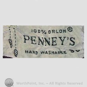 Clothing label : J.C. Penney.