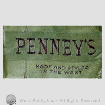 Clothing label : J.C. Penney.
